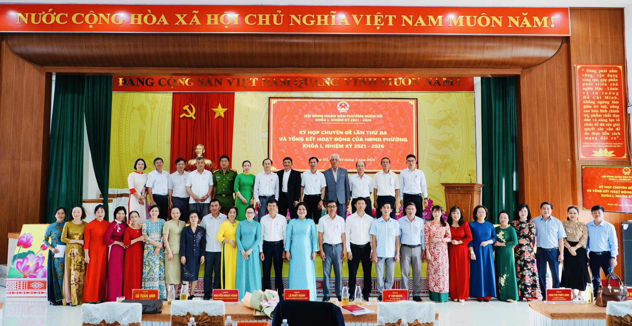 HĐND phường Buôn Hồ tổng kết nhiệm kỳ, xem xét nhiều nội dung quan trọng