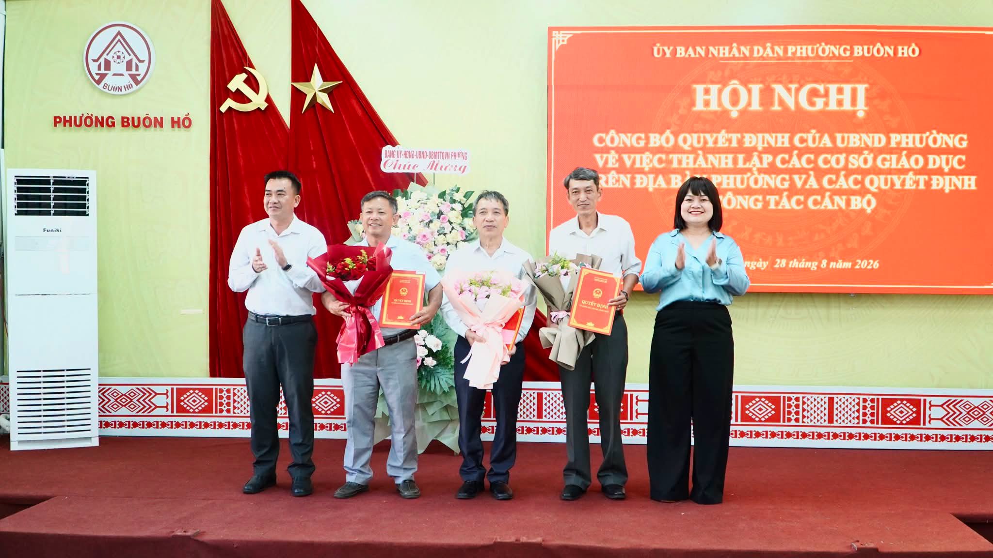 Phường Buôn Hồ giảm 14 đầu mối cơ sở giáo dục sau sắp xếp