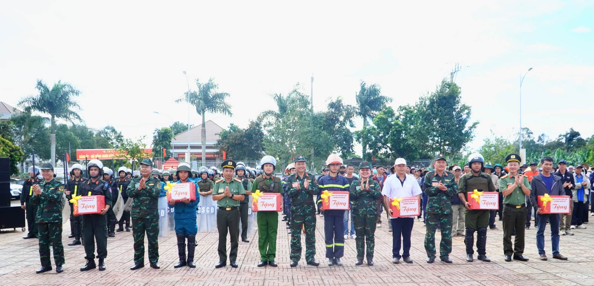 Phường Buôn Hồ tổ chức diễn tập chiến đấu phòng thủ năm 2026