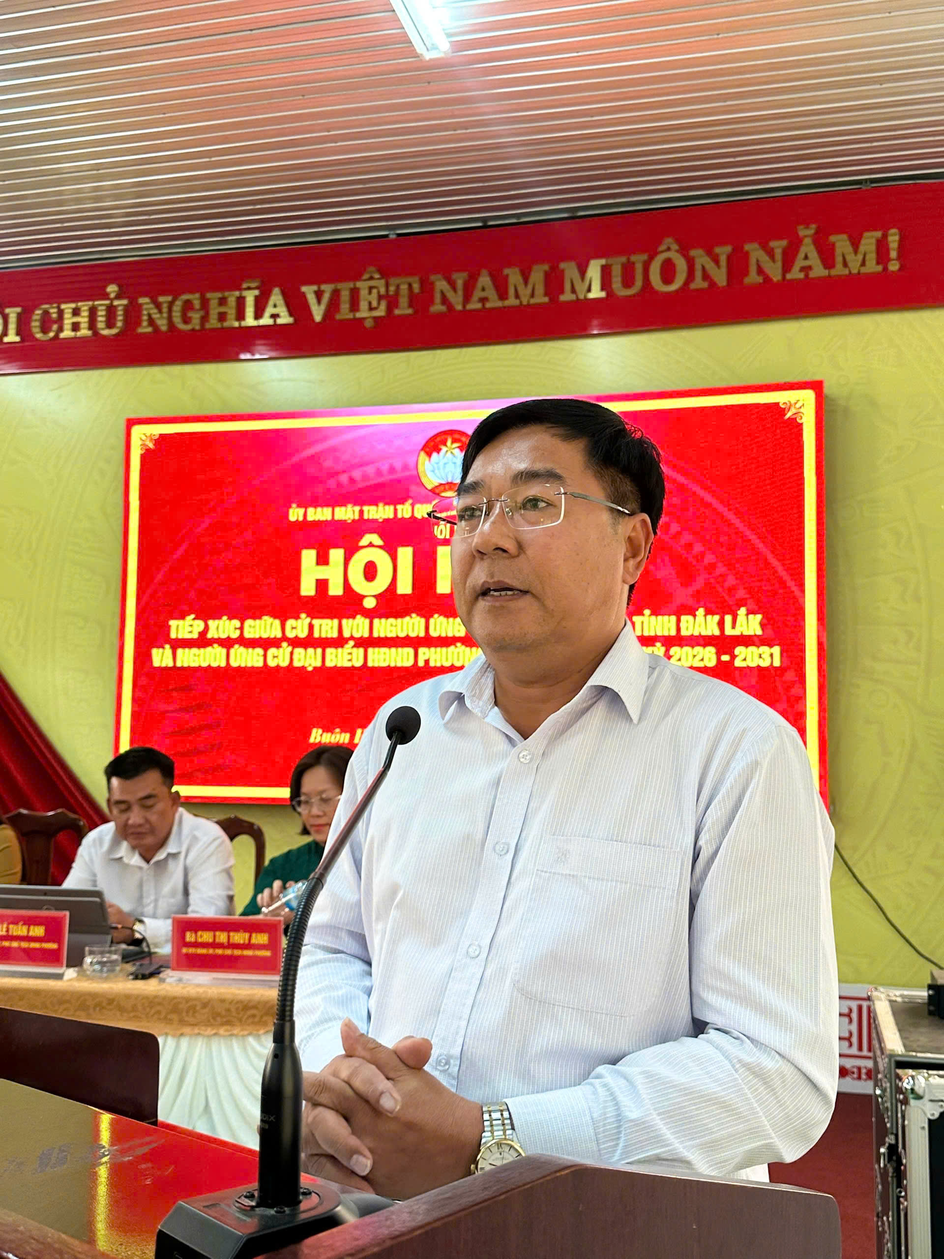 44 ứng cử viên phường Buôn Hồ gặp gỡ, lắng nghe ý kiến cử tri