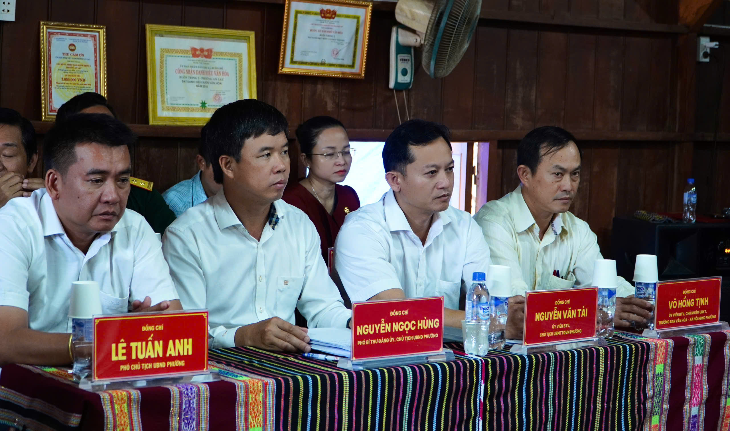 Phường Buôn Hồ diễn tập quy trình bầu cử tại khu vực bỏ phiếu số 5